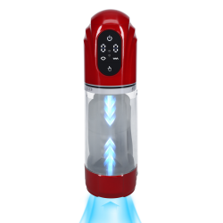 Pumped Masturbateur TechnoThrust Vibrations et Succion Rouge